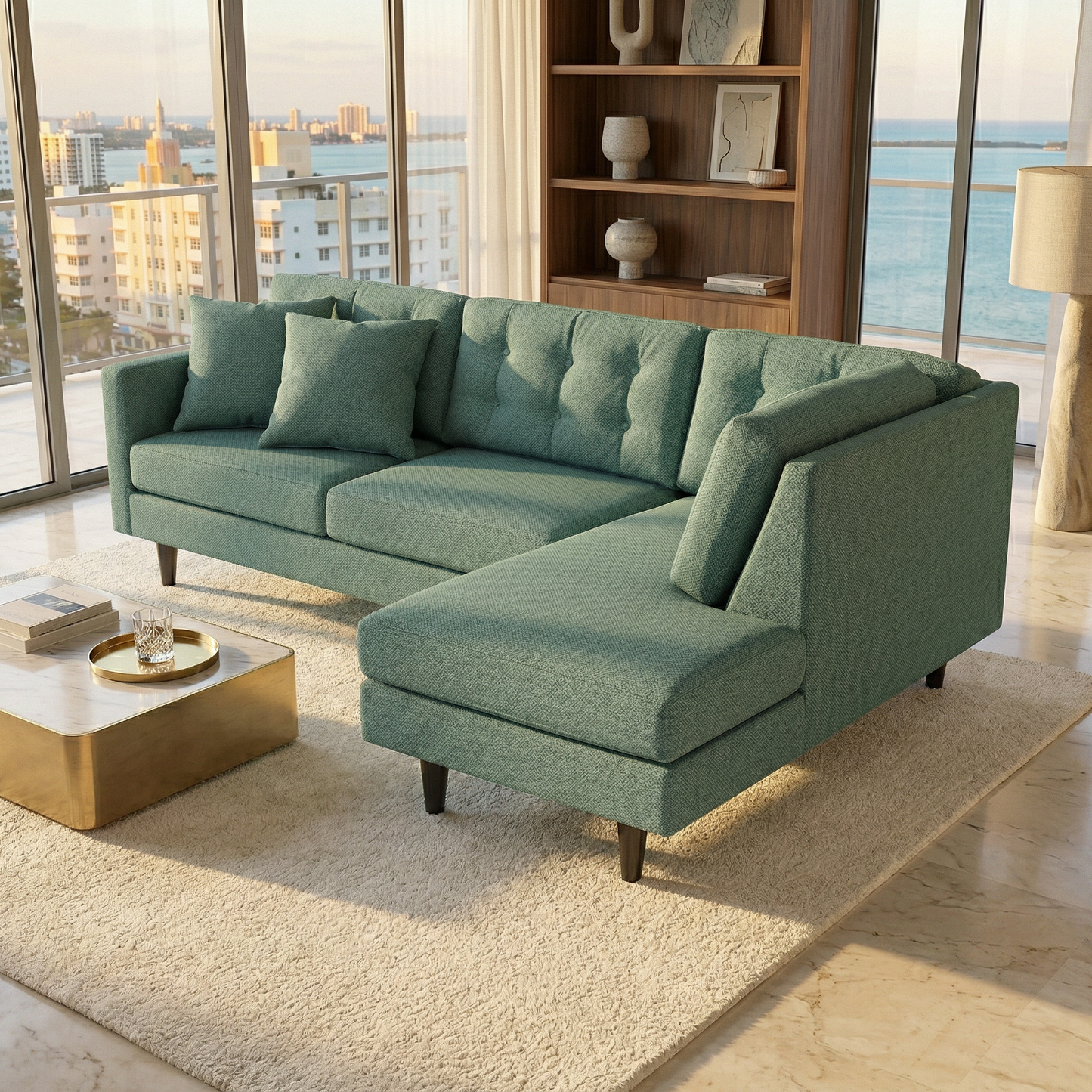 Talmadge Sectional – Made in USA, Custom Fabric Options