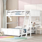 Full Over Full Bunk Bed With Desk