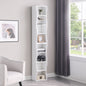 8-Layer Adjustable Shelf Ultra-Thin Bookshelf