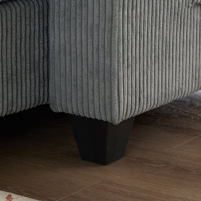 Convertible Chaise Lounge Sofa Chair With USB Ports, Cup Holders, Phone Holder And Storage