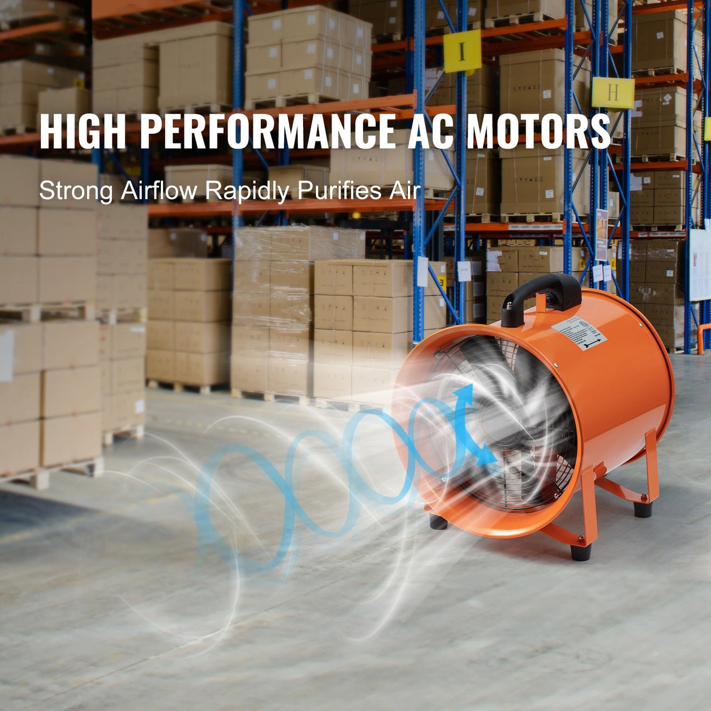 Portable Ventilator, 12 Inch Heavy Duty Cylinder Fan