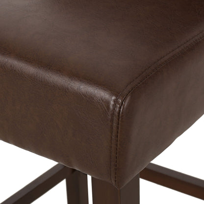 Solstara Upholstered Dining Barstool with Button Tufted and Wing Back