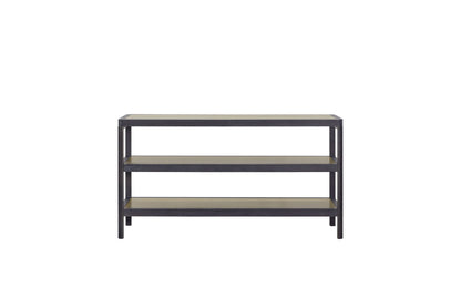 Console Table With Insets - Black