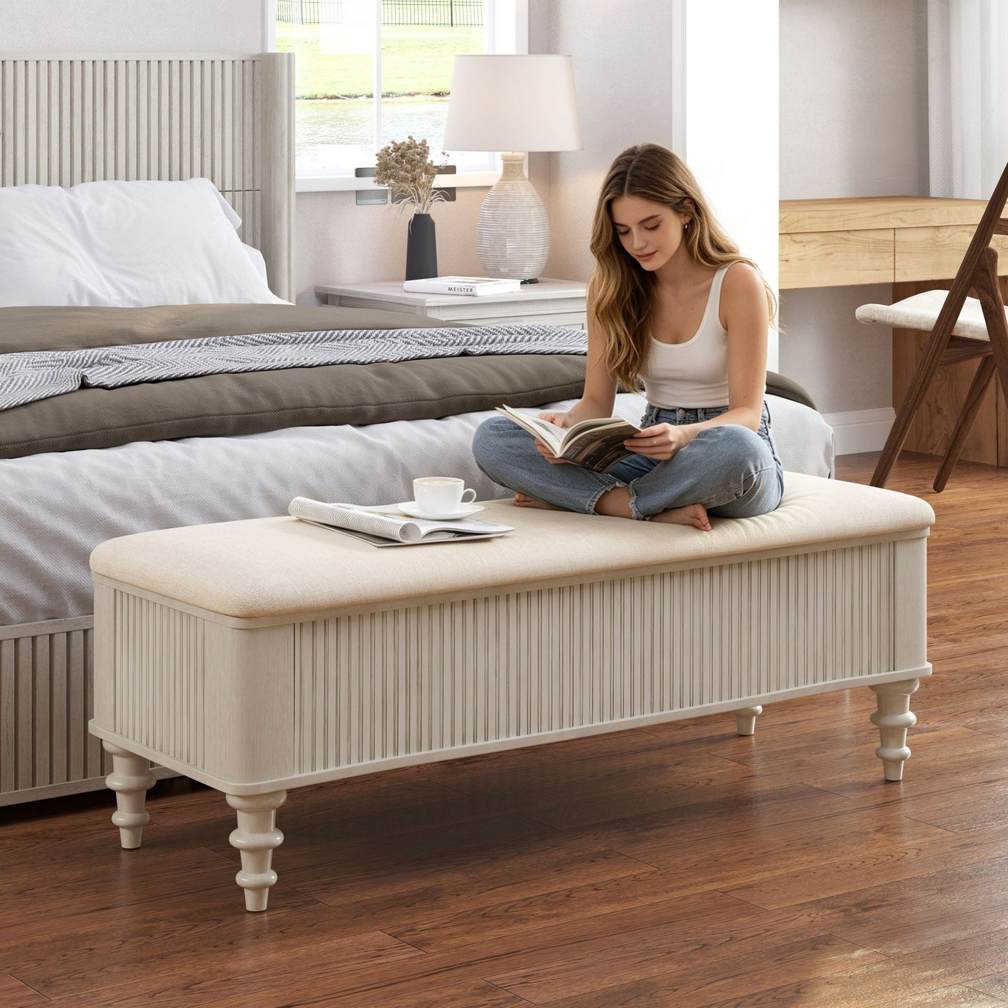 Multi Functional Storage Ottoman Bench