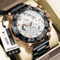 Quartz Watch Waterproof Multifunctional Luminous Fashionable Mens Timepiece