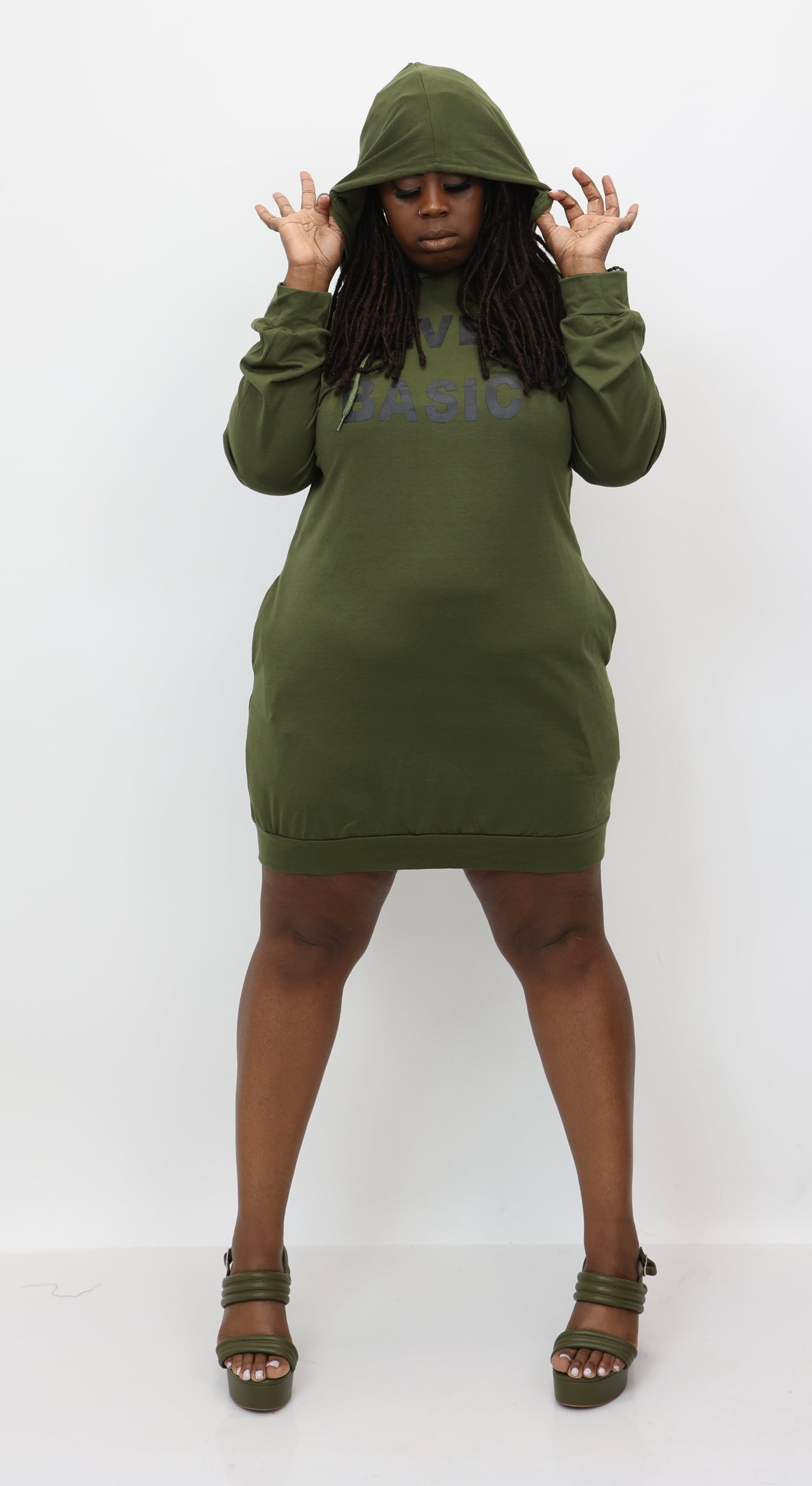 “Hot Girl Hoodies” Sweater Dress
