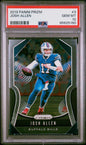 Graded 2019 Panini Prizm Josh Allen #3 Football Card PSA 10 Gem Mint