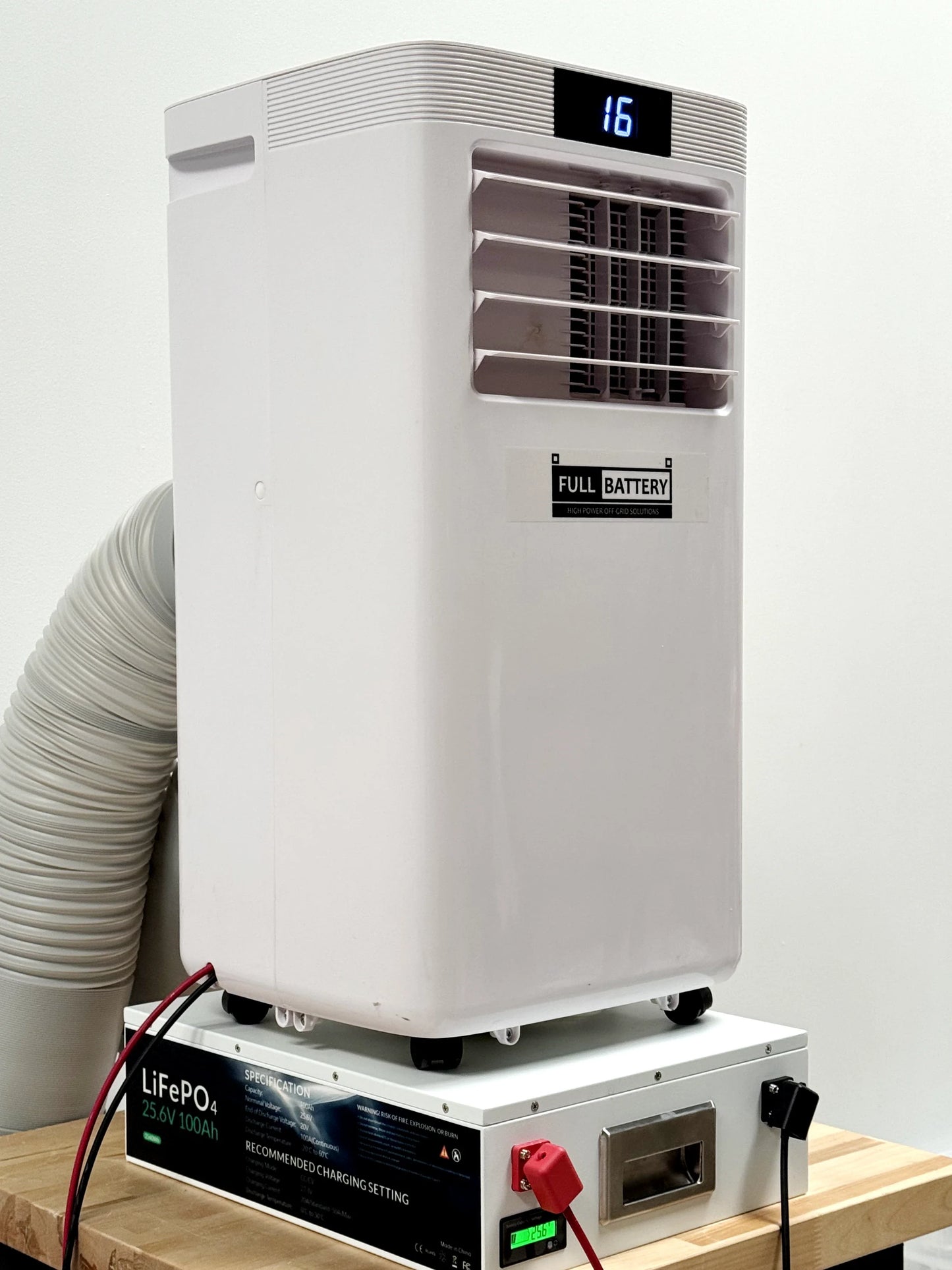 24V Pure DC Portable, Battery/Solar Air Conditioner & Heater (heat pump, 12,000 BTU/h)