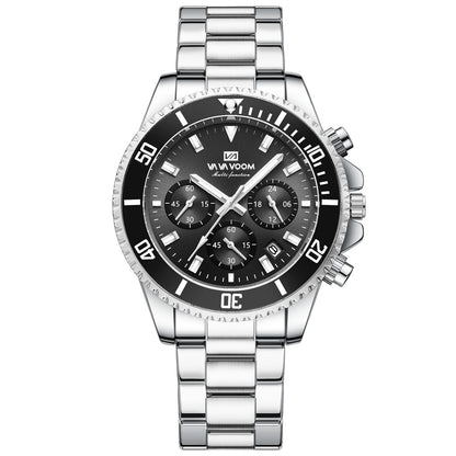 TREND New Men's Elegant Watch Waterproof And Scratch Resistant Stylish Stainless Steel Durable Wrist Watch