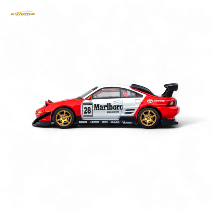 MicroTurbo Toyota MR2 Red & White Racing Livery 1:64