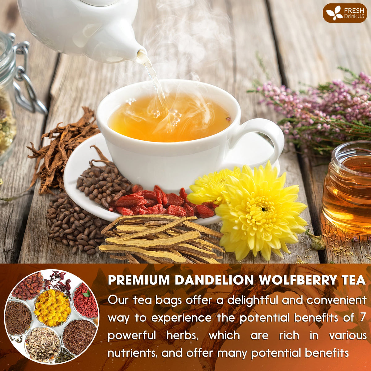 Dandelion Wolfberry Tea