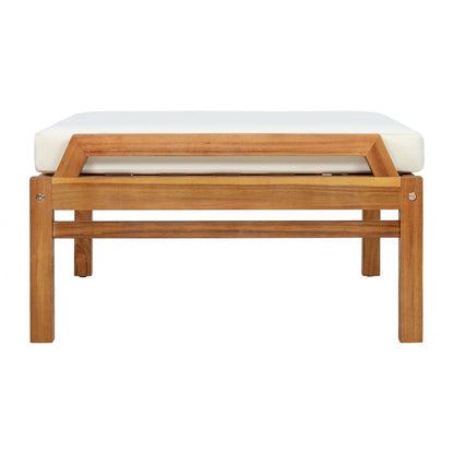 4 Piece Acacia Wood Patio Furniture Set