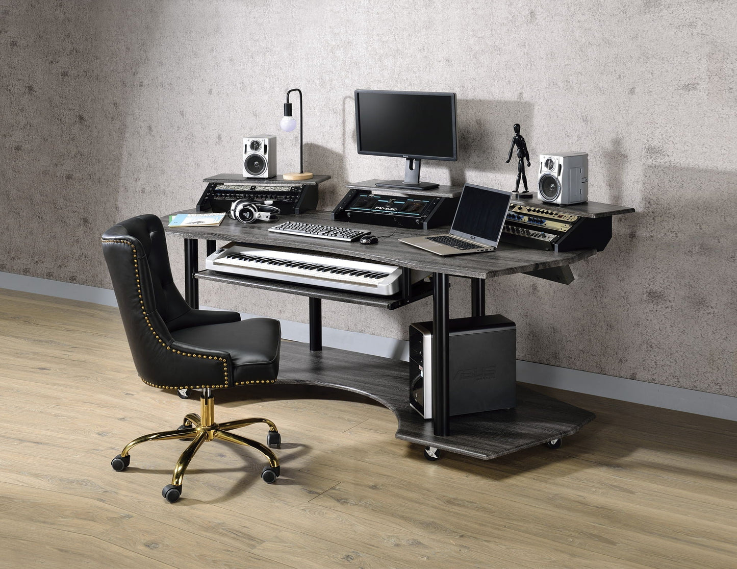 Eleazar Music Recording Studio Desk Wood