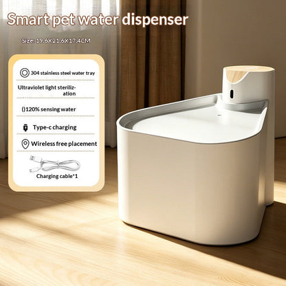 Smart Sensor Wireless Circulating Filtered Pet Water Fountain
