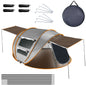 5-8 Person Pop Up Tent Automatic Setup Camping Tent Waterproof InstantÊSetup Tent with 4 Tent Poles 2 Mosquito Net Windows Carrying Bag for Hiking Cli
