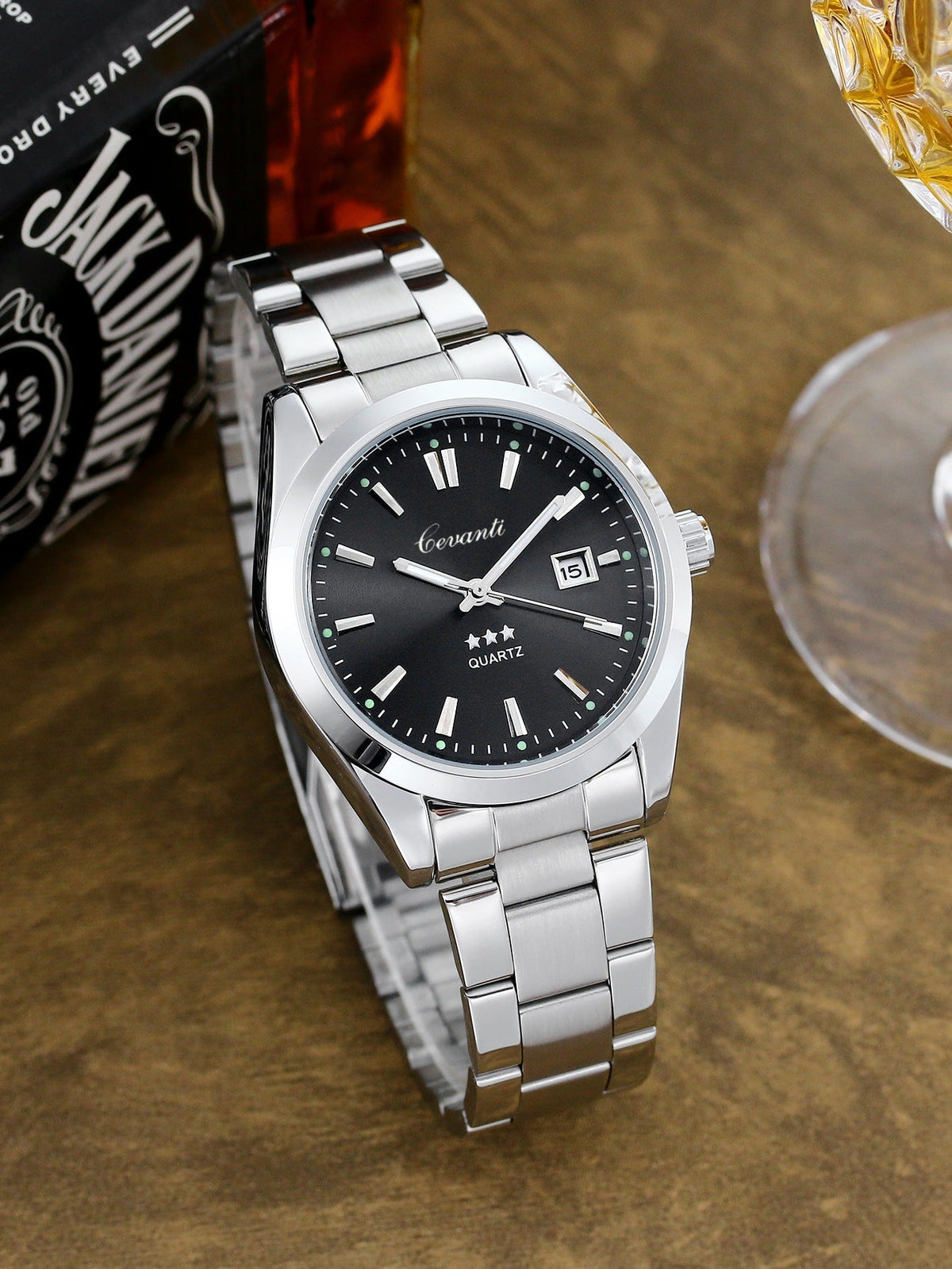 Business Casual Mens Watch With A Steel Strap