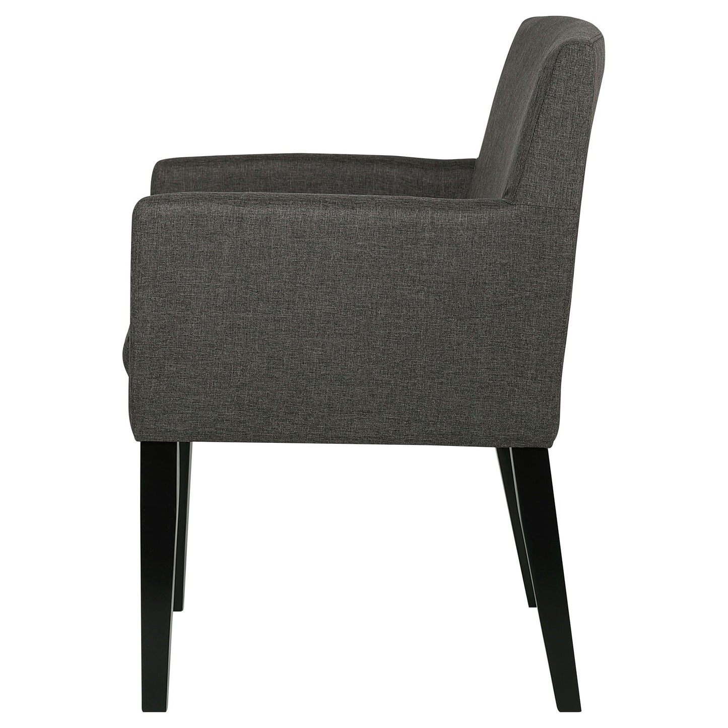 Yorkshire - Upholstered Dining Arm Chair With Cushioned Arms (Set of 2) - Gray