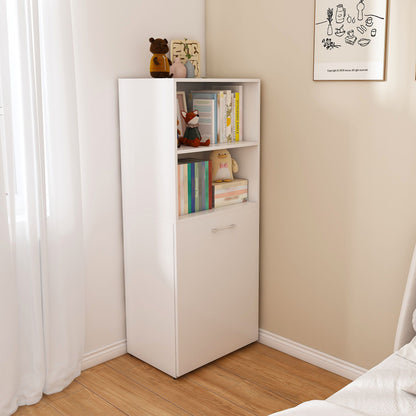 Stretchable Office Desk With Storage Shelves And Mobile Wheels