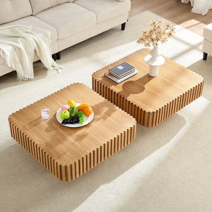 Modern Handcraft Drum Coffee Table