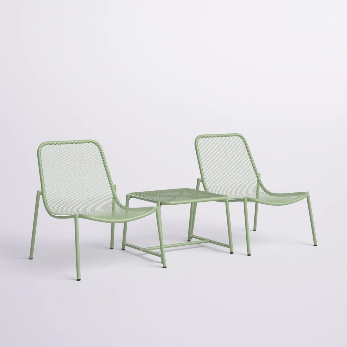 Kincaid Outdoor 3-Piece Conversation Set with Iron Frame