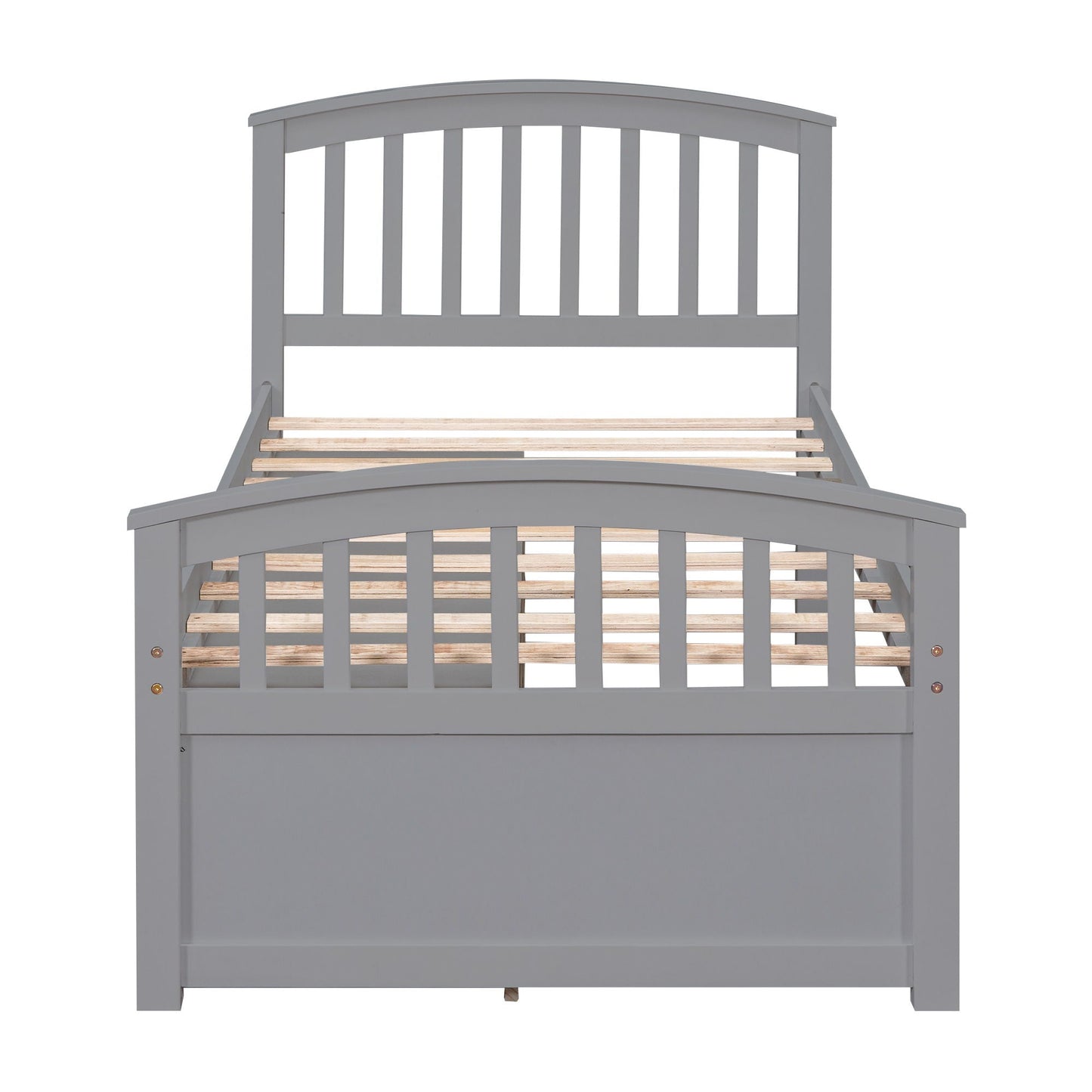 Platform Storage Bed Solid Wood Bed With 6 Drawers