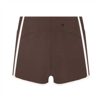 Loki & Ivy Women's High Rise Color Block Yoga Shorts