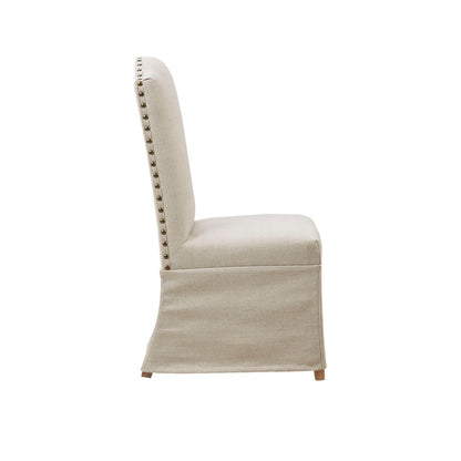 Dining Chair With Skirts (Set of 2) - Beige
