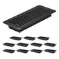 Floor Registers 4 x 10 Inch 12-Pack Iron Floor Vents for HVAC Vent Grilles