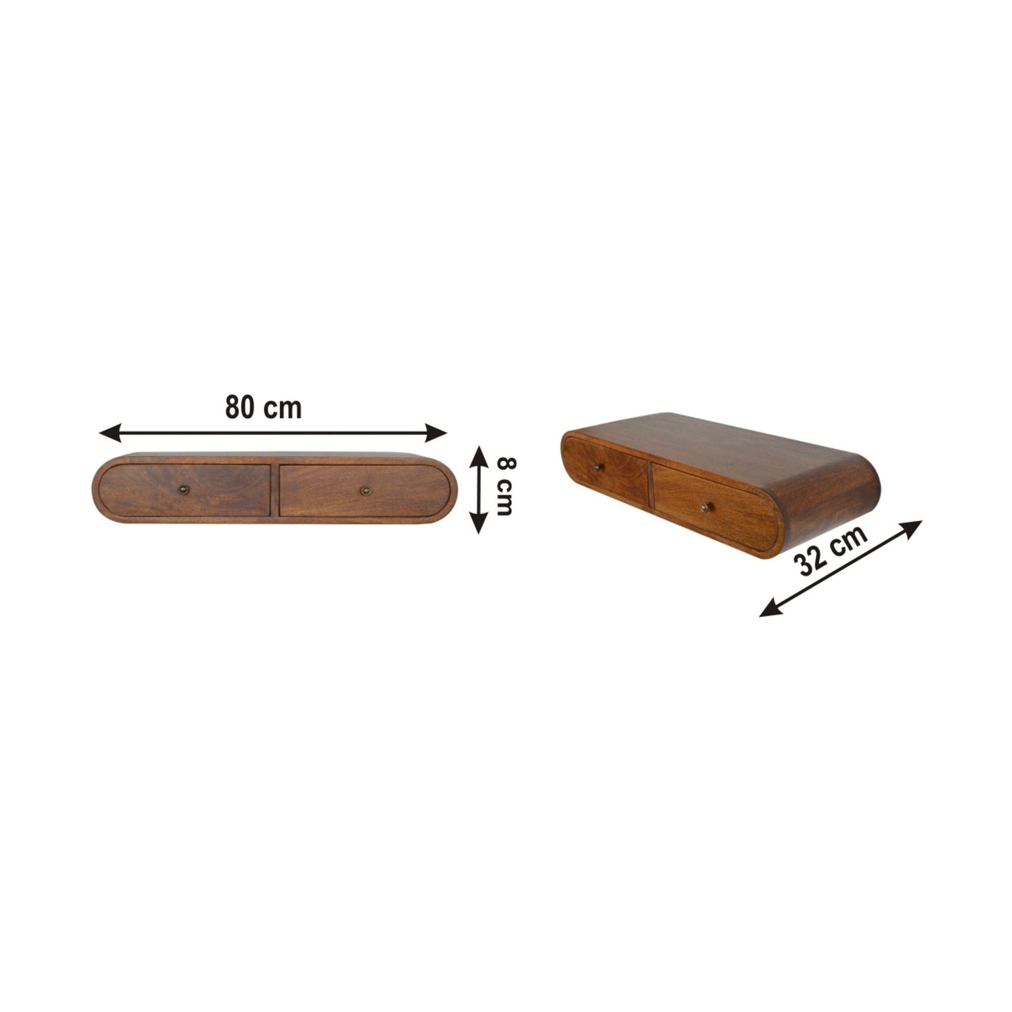 London - Floating Console - Chestnut