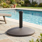 Ander Outdoor 35-pound Round Umbrella Base - Brown