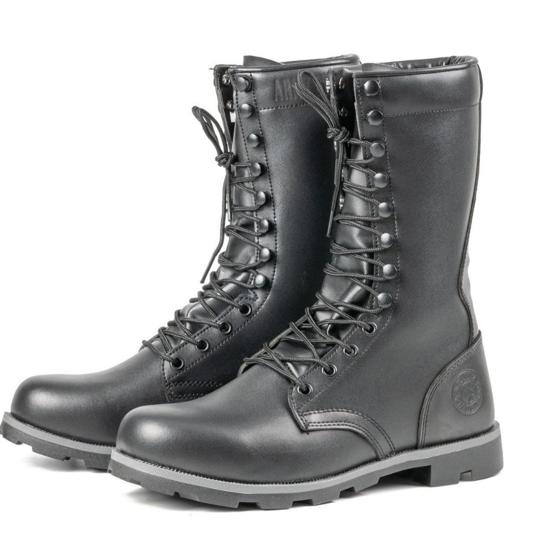 Tactical Large Size Black High-top Desert Raised Combat Boots