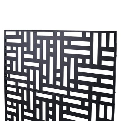 Decorative Freestanding Metal Privacy Screen For Indoor & Outdoor Use