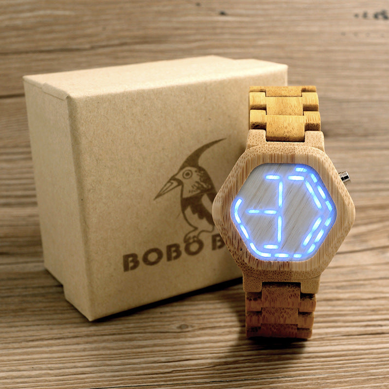 Classic Wooden Quartz Analog Watch