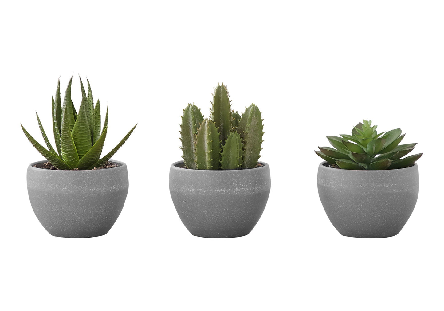 6" Tall Artificial Succulent Plant Set of 3