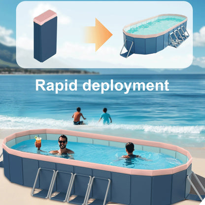 3.65m PVC Folding Pool – Not Inflatable