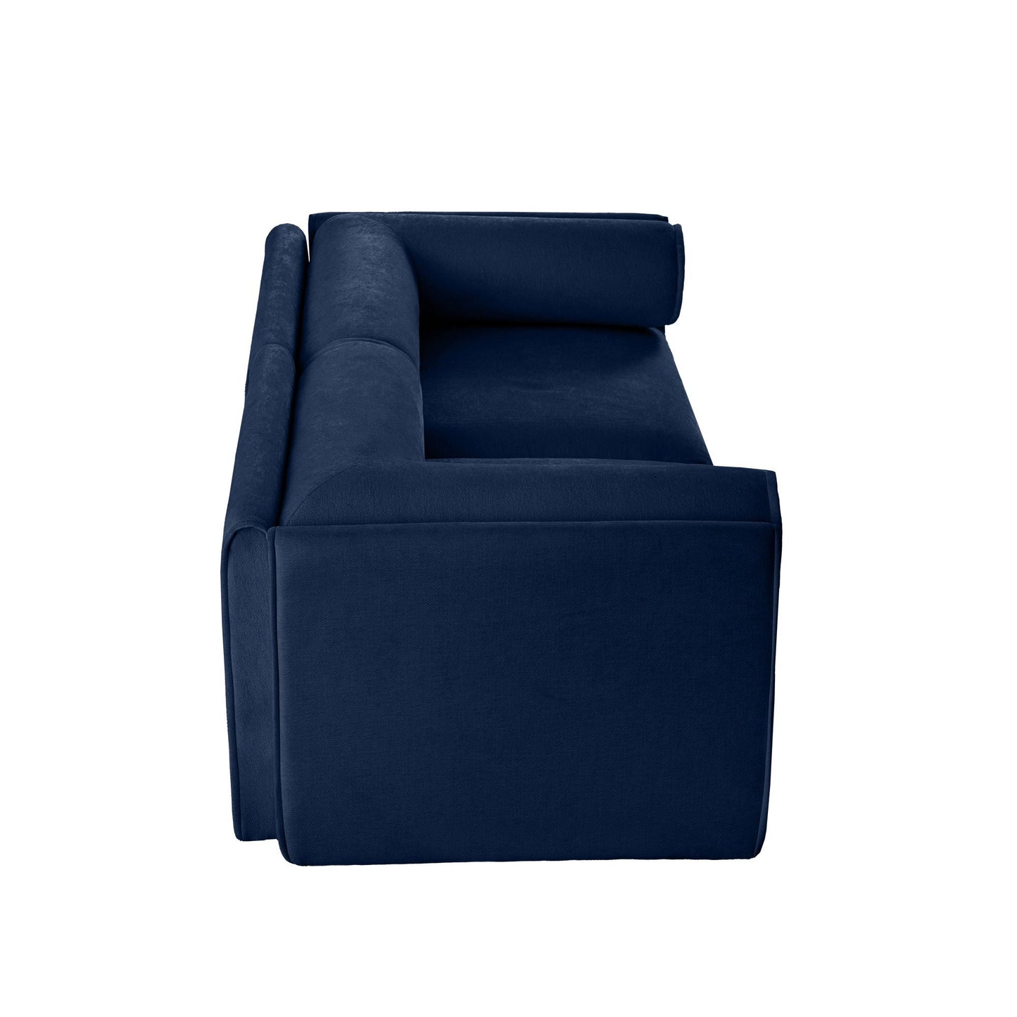 Stylish Sofa With Storage Seat And Cylindrical Backrest