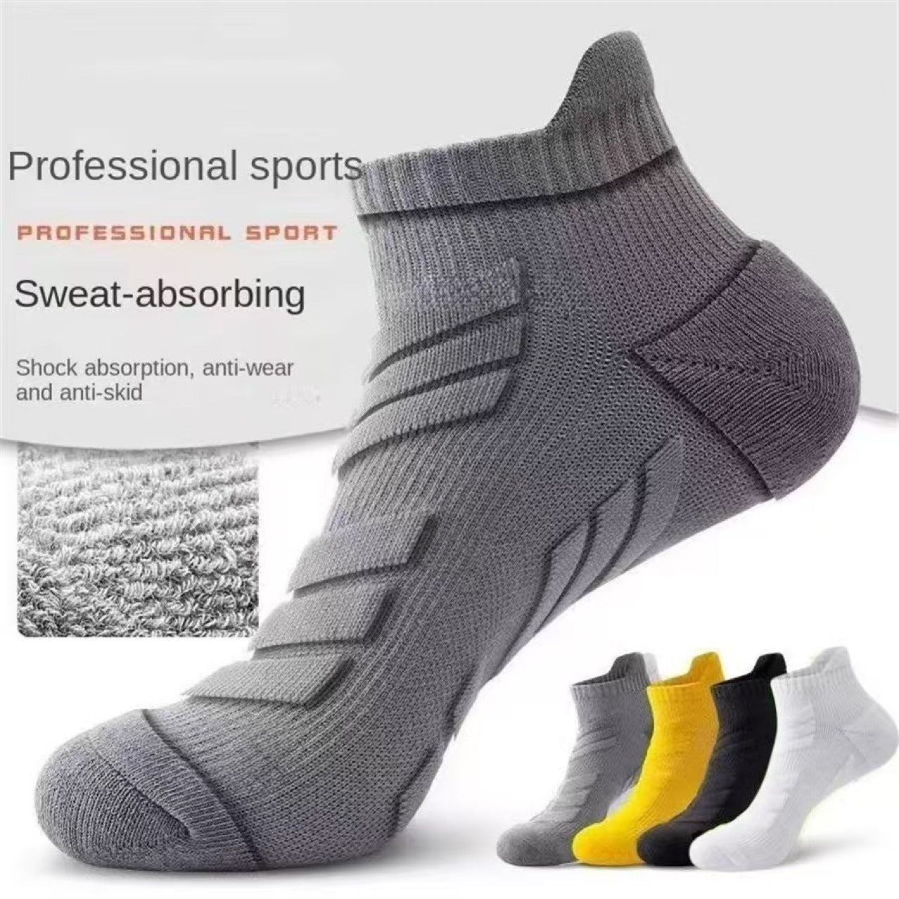 Professional Sports Non-slip Breathable Basketball Running Socks