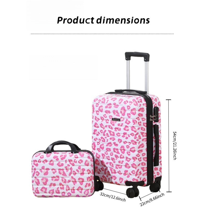 2-piece Luggage Set, 20 Inches, With Makeup Bag, 20 Inch Hard Shell Expandable Lightweight Luggage, 360 Degree Rotating Wheels, Large Capacity Lightweight Travel Luggage. Side Hook, Independent Lock,