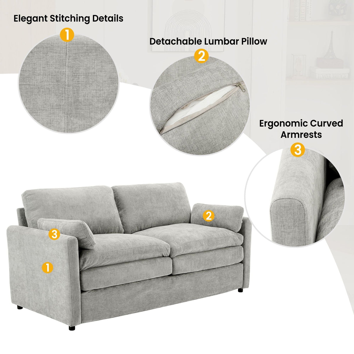 Cloud Sofa Set Couch For Living Room
