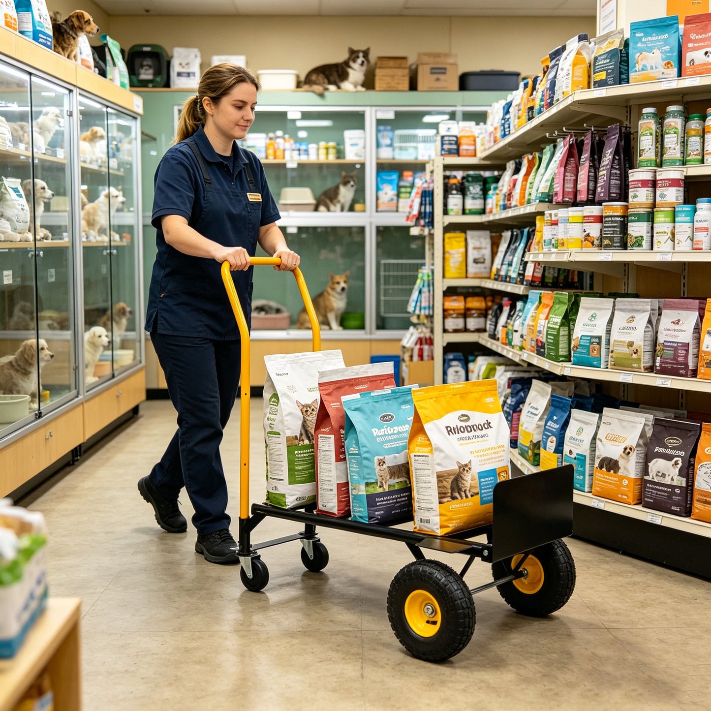 HT1006BK-YL Hand Truck Dual Purpose Cart