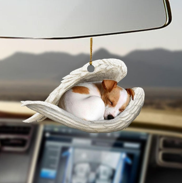 Car Pendant Sleeping Dog Angel Home Decor Acrylic Showcase Hanging Ornaments For Doors