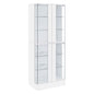 Cabra 4-door LED Curio Display Cabinet White High Gloss