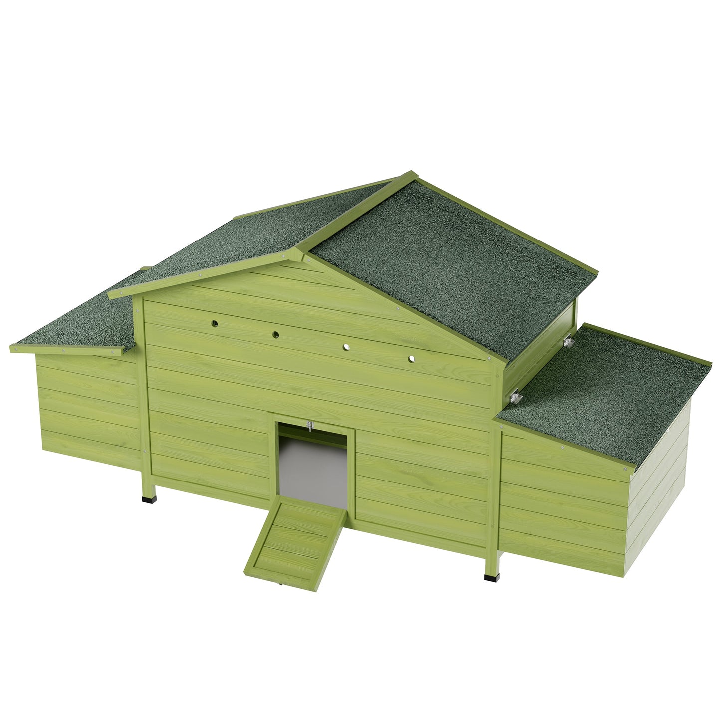 11.12 ft² Large Wooden Chicken Coop with Nesting Boxes & Perch