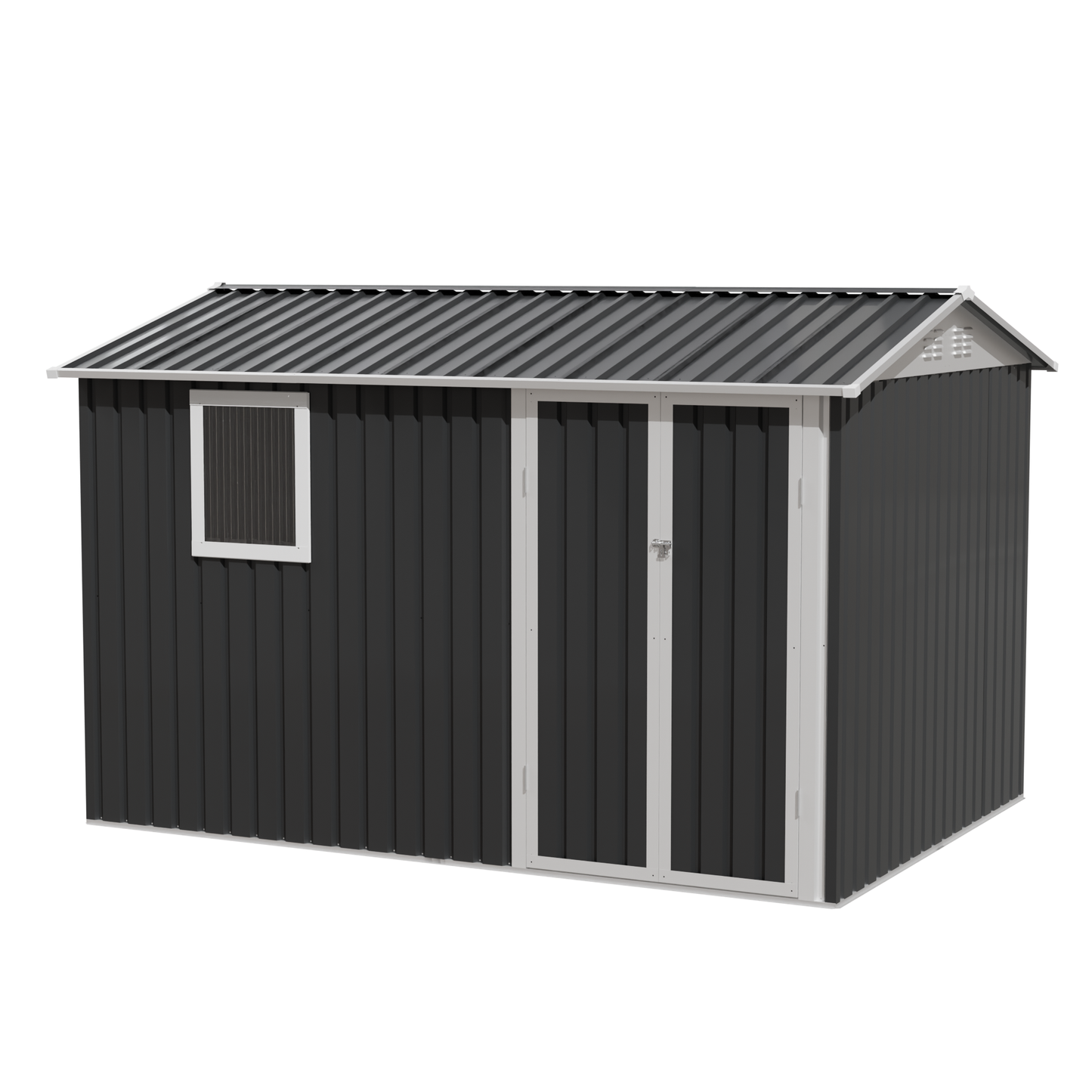 9 x 6 FT Metal Garden Shed for Patio and Backyard Storage