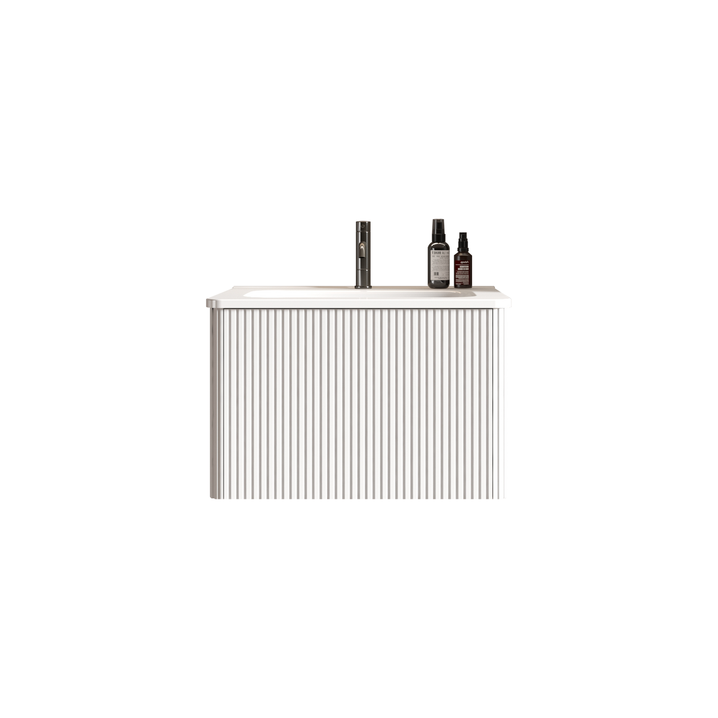 Etna 24" Striped Soft White Bathroom Vanity