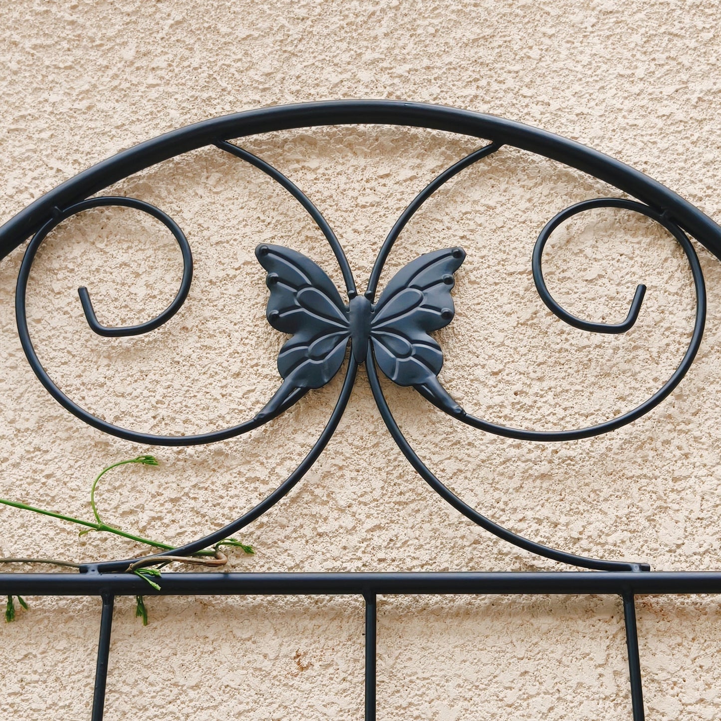 4 Pack Metal Garden Trellis 86.7" x 19.7" Rustproof Trellis for Climbing Plants Outdoor Flower Support Black