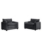Modern Classic Fabric Single Chair Deep Seat Sofa With Pillow