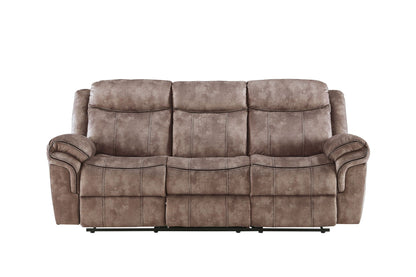 Zubaida - Two Tone Recliner Sofa With USB Port Drop Down Table