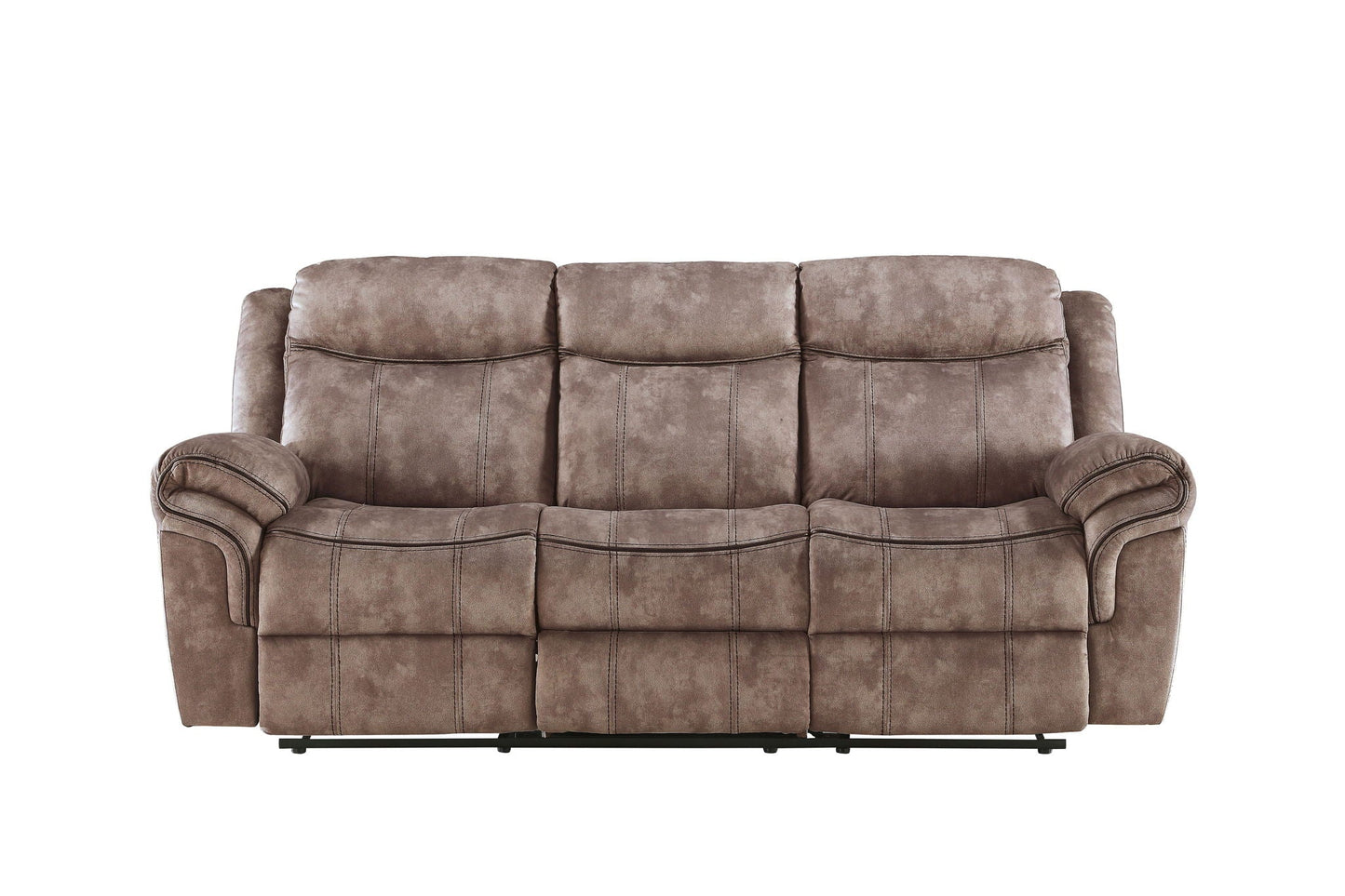 Zubaida Two Tone Recliner Sofa with USB Port and Drop Down Table