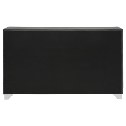 Melody 6-drawer Upholstered Dresser Grey